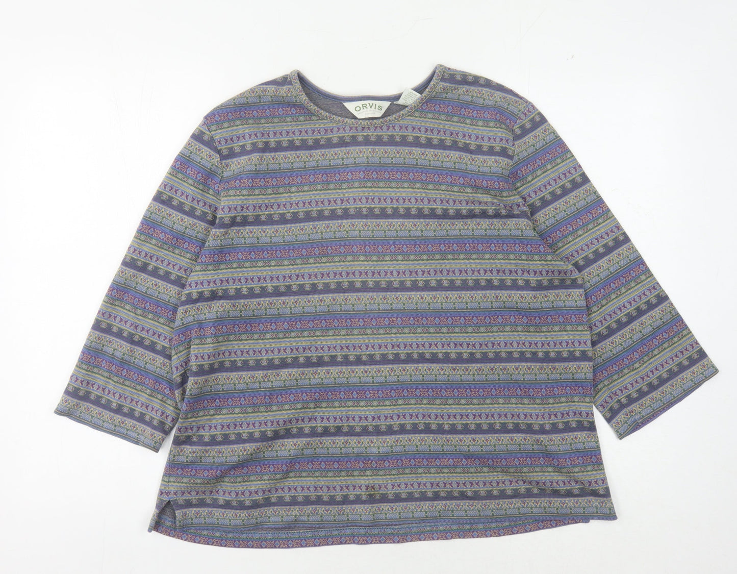 Orvis Women's Multicoloured L Geometric T-Shirt