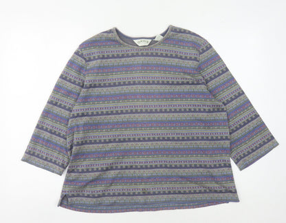 Orvis Women's Multicoloured L Geometric T-Shirt