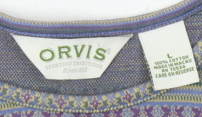 Orvis Women's Multicoloured L Geometric T-Shirt