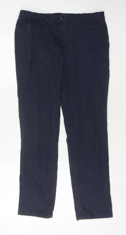 Brook Taverner Women's Blue Chino Trousers, Size 10