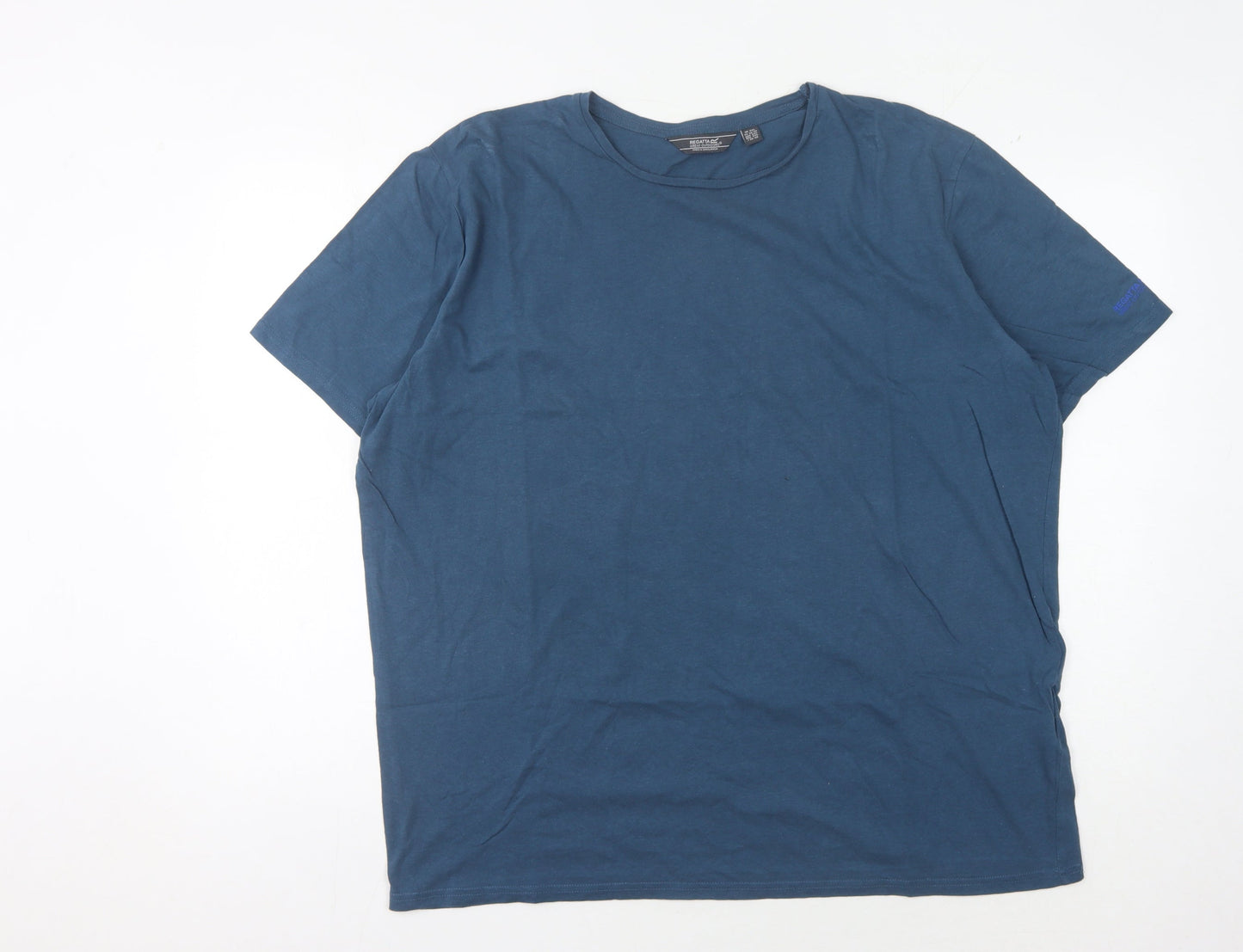 Regatta Men's 2XL Blue Cotton Crew Neck T-Shirt