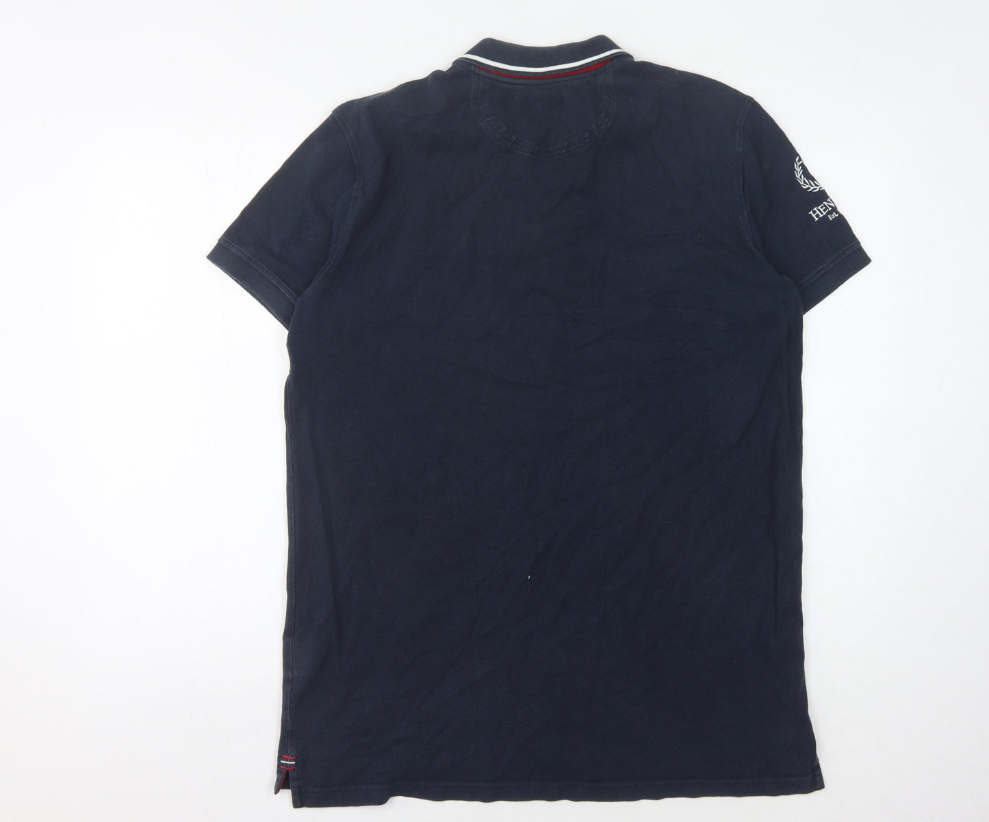 Henri Lloyd Men's Blue Polo L Colourblock Style