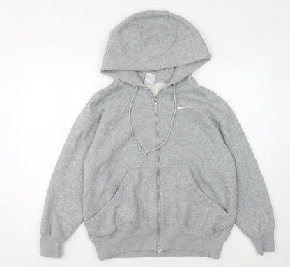 Mens UK Size S Nike Grey Full Zip Hoodie