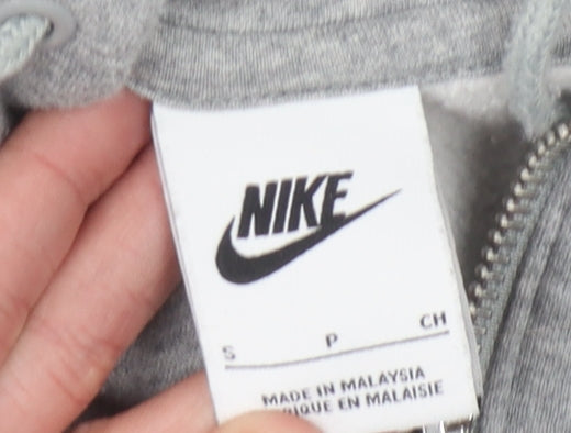 Mens UK Size S Nike Grey Full Zip Hoodie