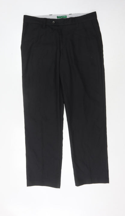 Tommy Hilfiger Men's Black Dress Pants 34/32