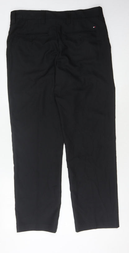 Tommy Hilfiger Men's Black Dress Pants 34/32