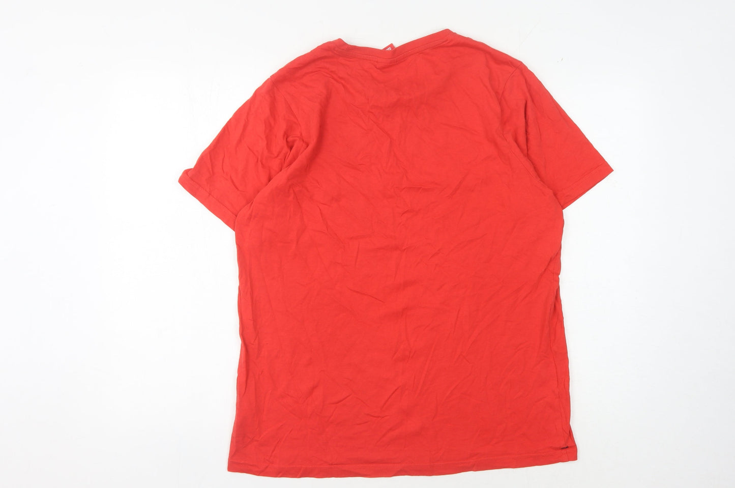 Slazenger Men's Red M T-Shirt Short Sleeve Cotton