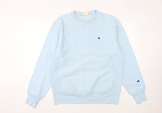 Additional front view of Champion unisex blue sweatshirt, size 6, lightweight casual