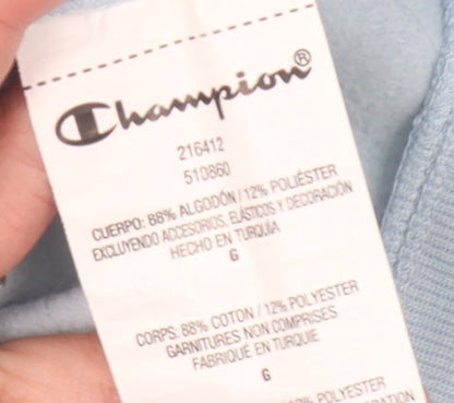 Champion Unisex Blue Sweatshirt, Size 6, Lightweight Casual