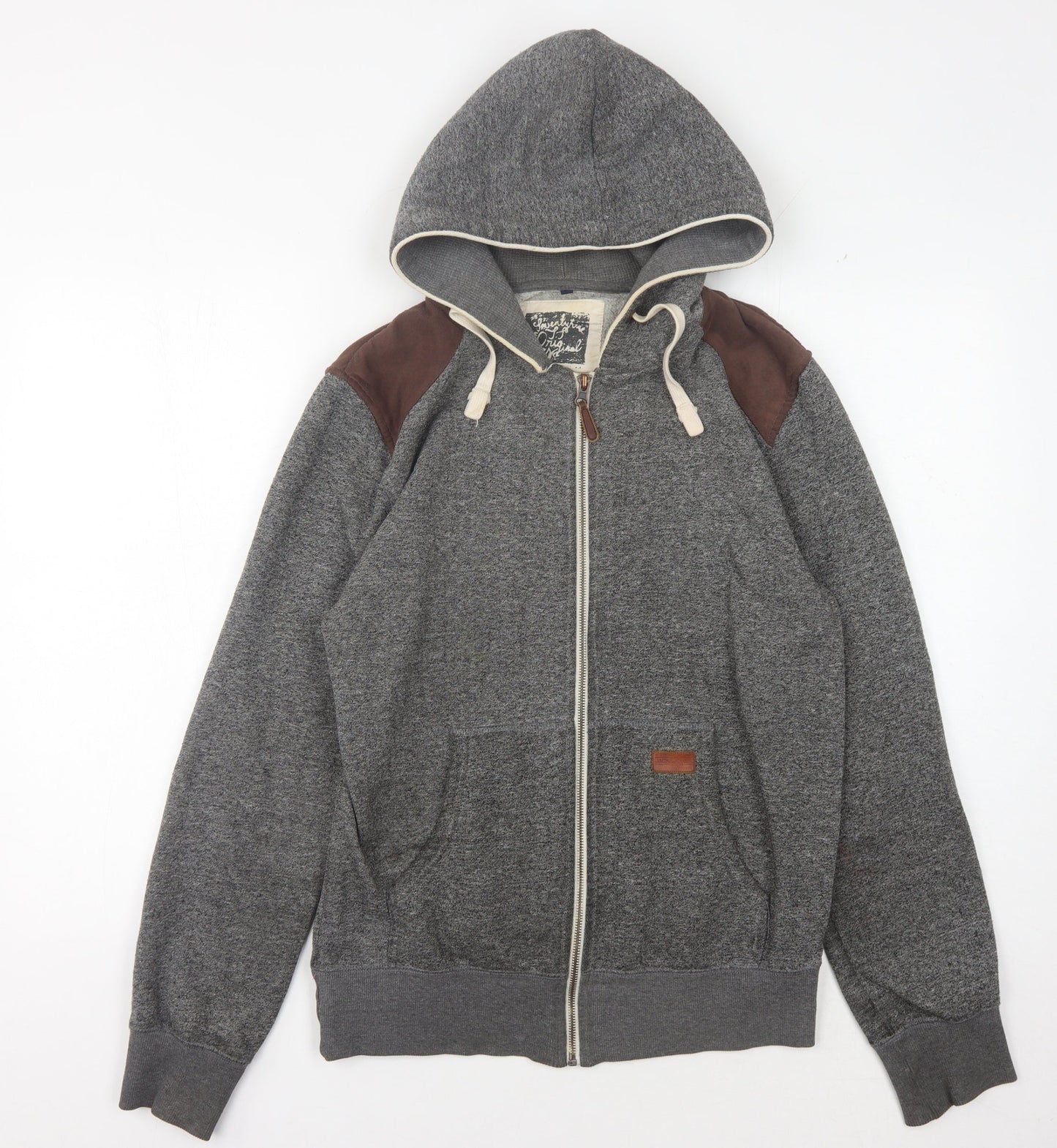 Twenty Six Original Men's Grey Full Zip Hoodie M