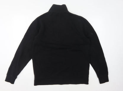 Mens UK Size L JACK & JONES Black Full Zip Sweatshirt