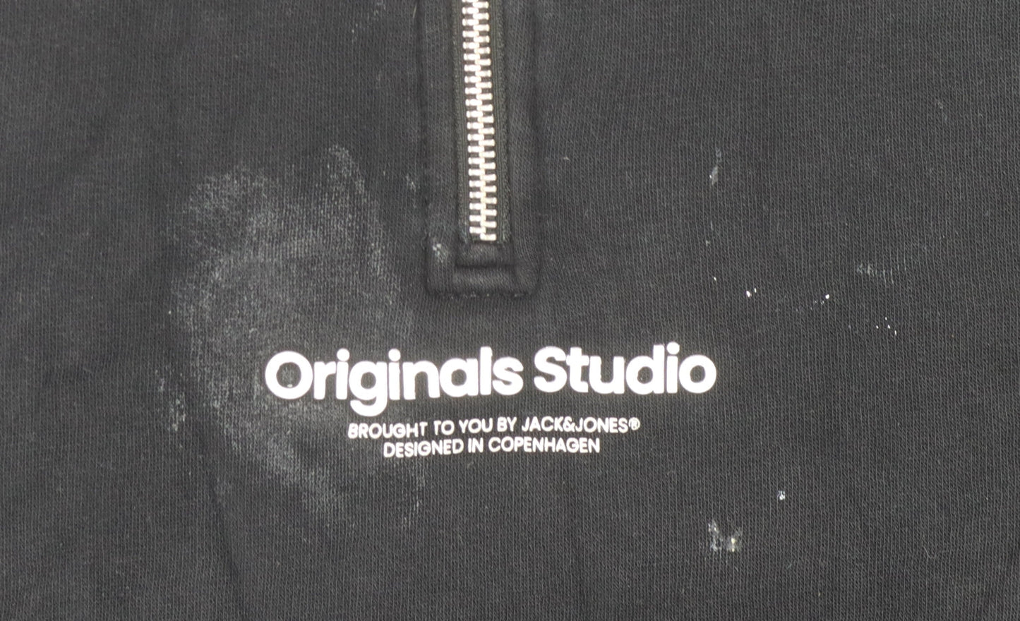 Mens UK Size L JACK & JONES Black Full Zip Sweatshirt