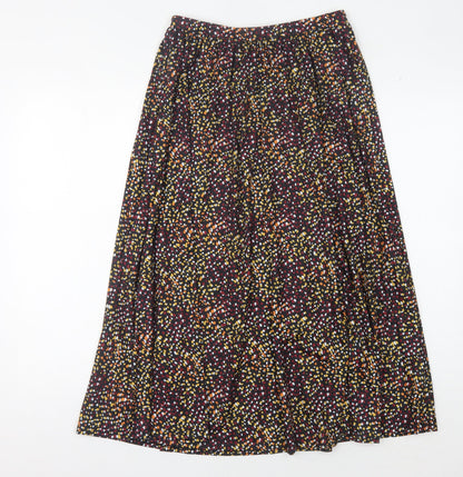 Oasis Multicoloured Midi Skirt, UK S, Geometric Pattern