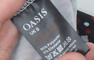 Oasis Multicoloured Midi Skirt, UK S, Geometric Pattern