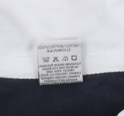 AIRAK Men's Black Rugby Polo M Long Sleeve Cotton