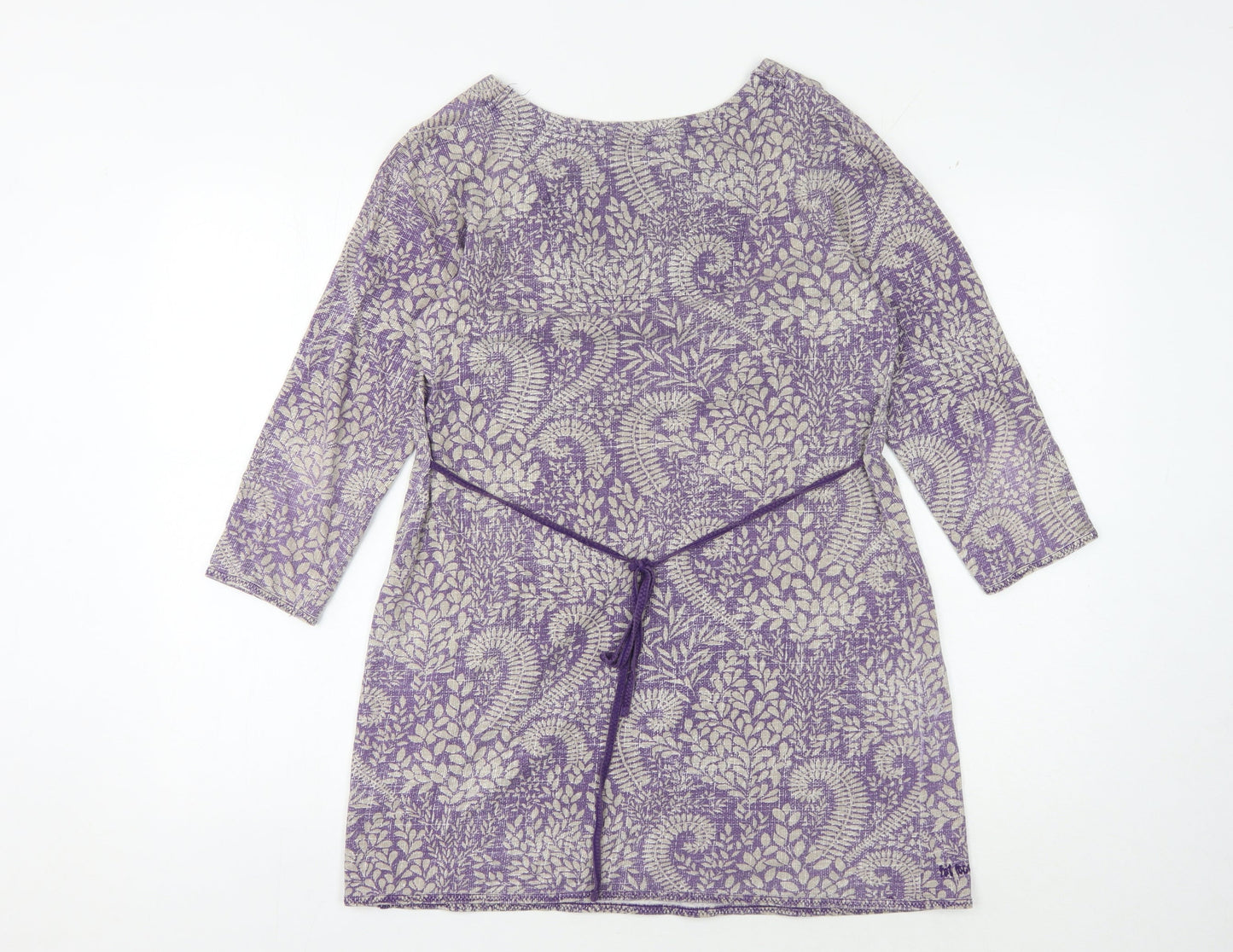Womens UK Size 12 No Data Purple Tunic Blouse