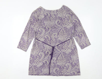 Womens UK Size 12 No Data Purple Tunic Blouse