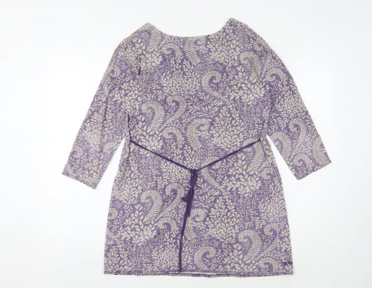 Womens UK Size 12 No Data Purple Tunic Blouse