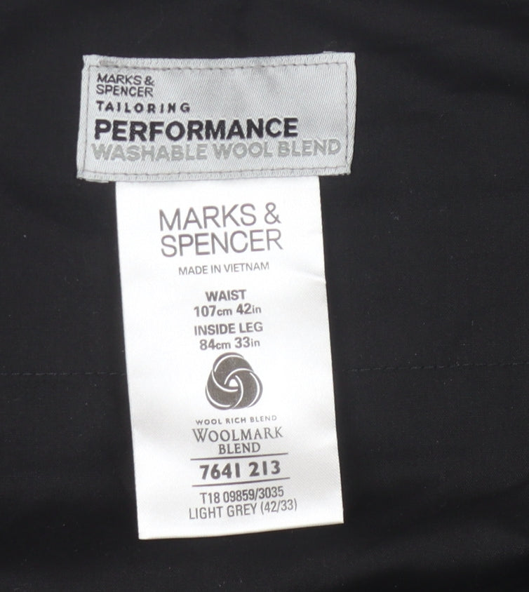 Marks and Spencer Men's Grey Dress Pants 42