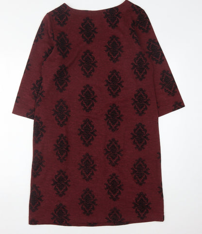 White Stuff Women's Red Shift Dress Size 14