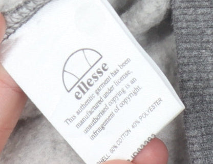Ellesse Women's Grey Full Zip Hoodie - Size 8