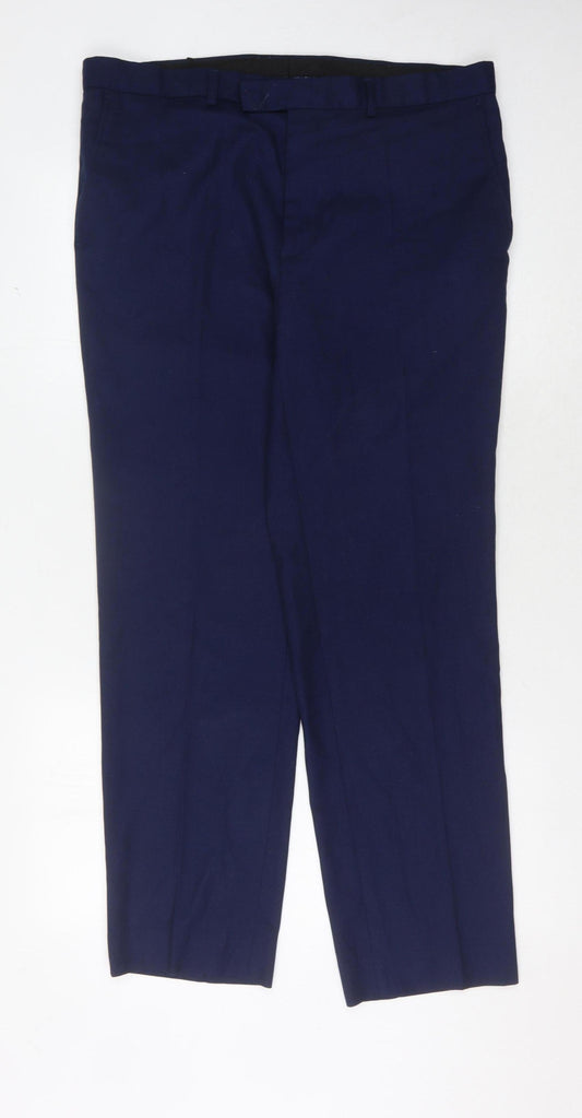 Fellini Men's Blue Dress Pants - 36R Regular Fit