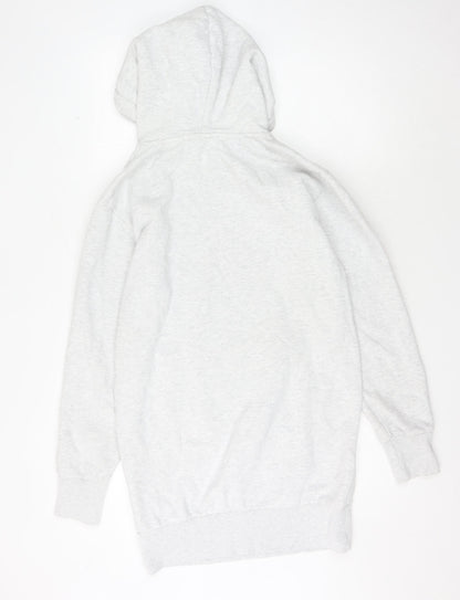 Superdry Women's Grey Hoodie, Size 10, Pullover Style