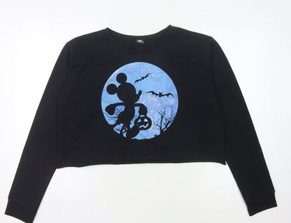 Womens UK Size 16 ASOS Black Pullover Sweatshirt