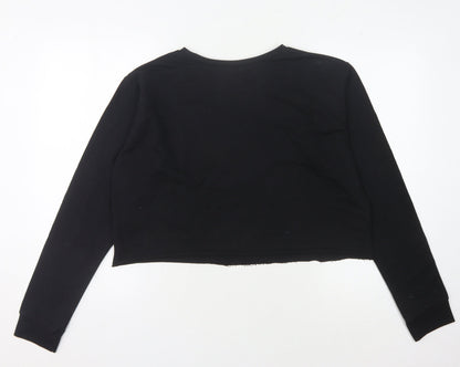 Womens UK Size 16 ASOS Black Pullover Sweatshirt