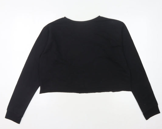 Womens UK Size 16 ASOS Black Pullover Sweatshirt