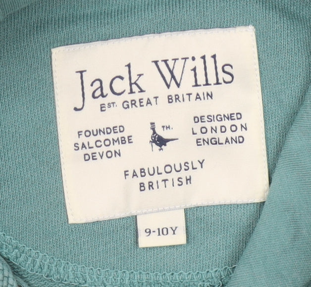 Jack Wills Boys Blue Hoodie, Logo, 9-10 Years, Casual Wear