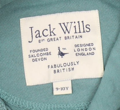 Jack Wills Boys Blue Hoodie, Logo, 9-10 Years, Casual Wear