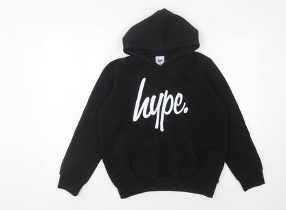 Hype Boys Black Hoodie 13-14 Years Pullover Graphic