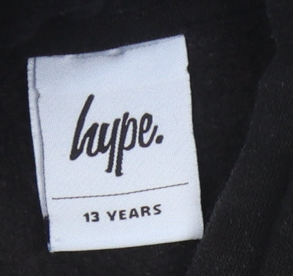 Hype Boys Black Hoodie 13-14 Years Pullover Graphic