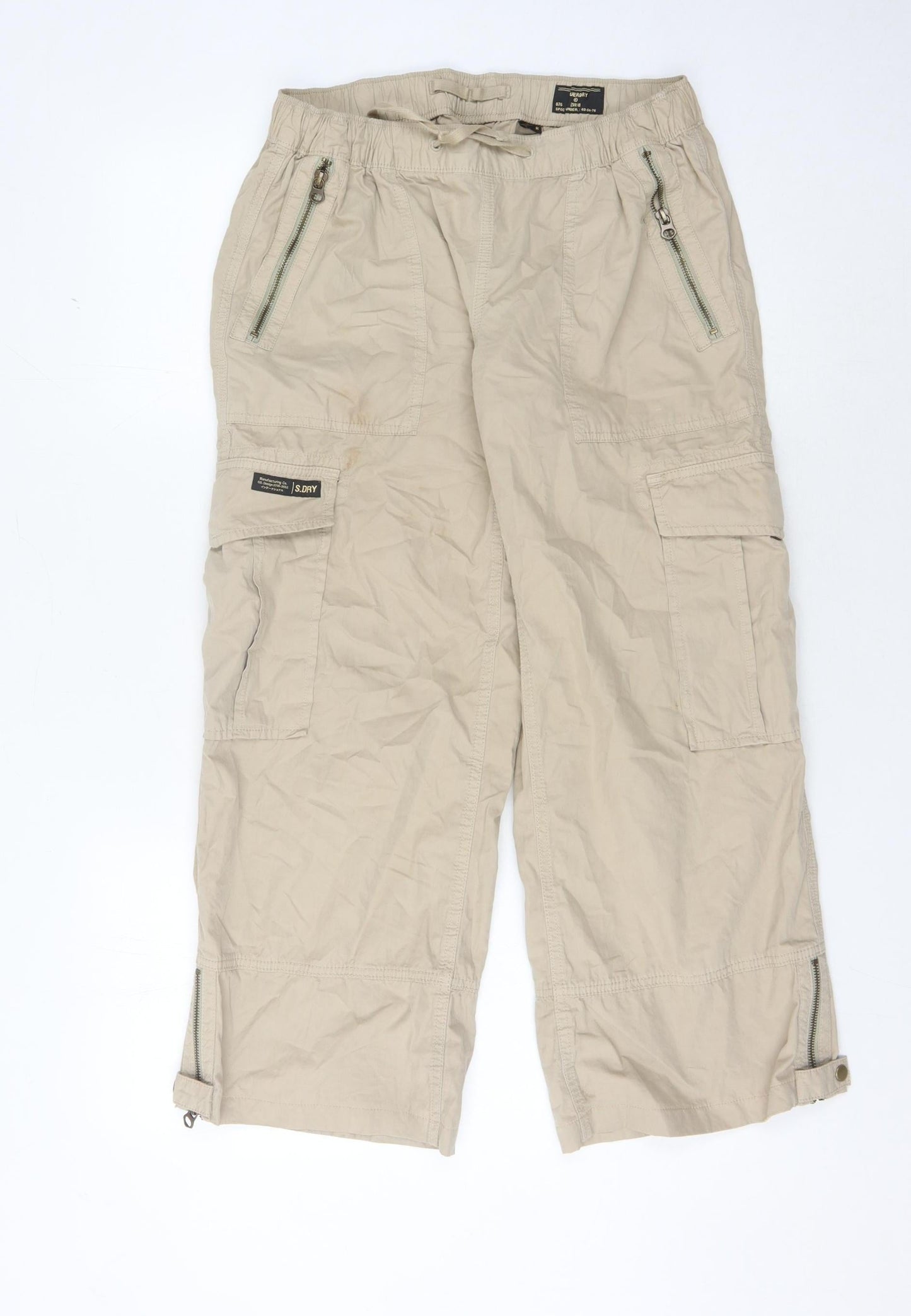 Superdry Men's Beige Cargo Trousers Size 28
