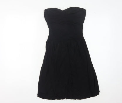 Warehouse Women's Black Strapless Dress Size 10