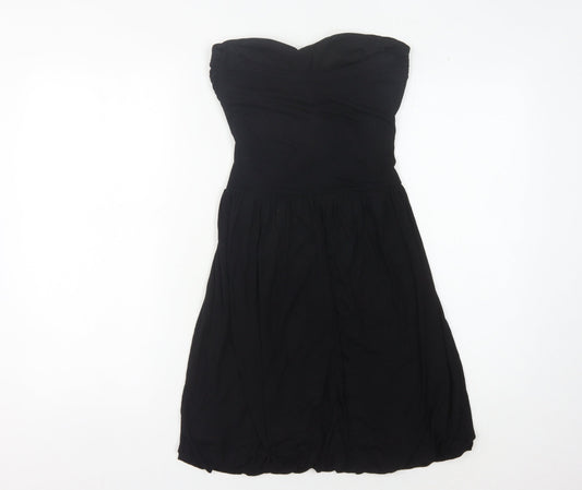 Warehouse Women's Black Strapless Dress Size 10