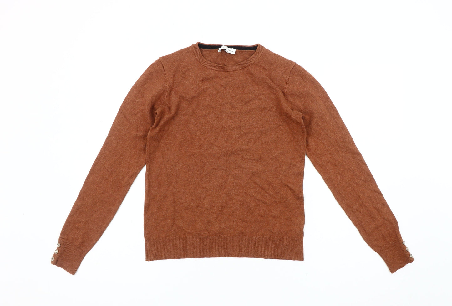 Womens UK Size 10 Warehouse Brown Pullover Jumper