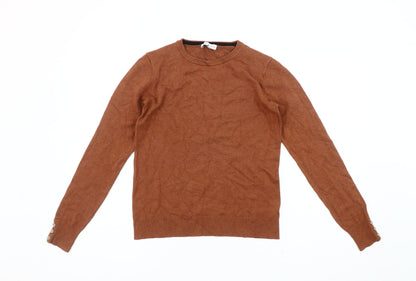 Womens UK Size 10 Warehouse Brown Pullover Jumper