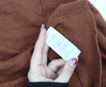 Womens UK Size 10 Warehouse Brown Pullover Jumper