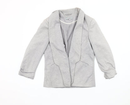Dorothy Perkins Grey Women's Blazer, Size 10, Shawl Collar