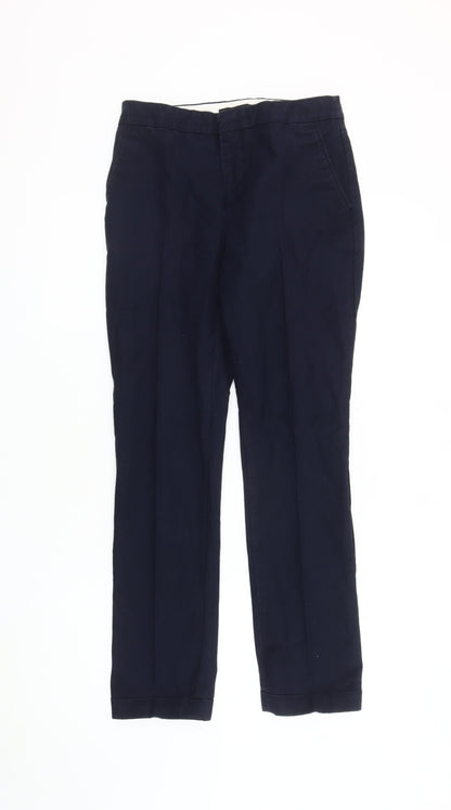 Womens UK Size 6 Zara Regular Fit Chino Black Trousers