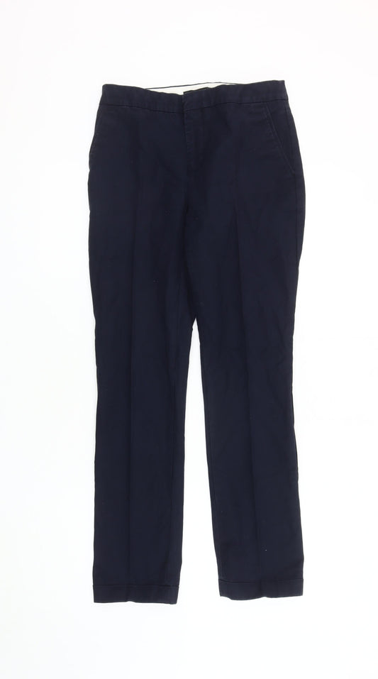 Womens UK Size 6 Zara Regular Fit Chino Black Trousers