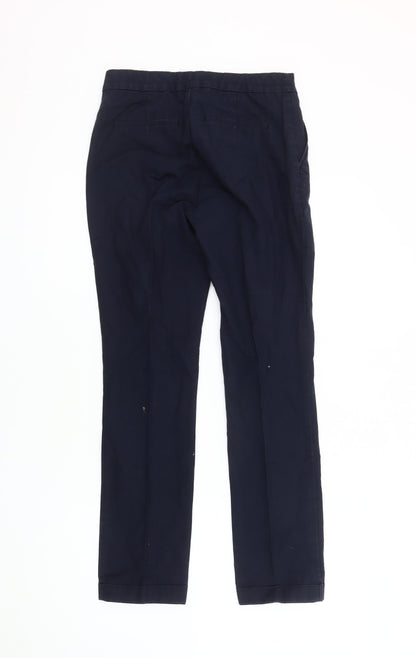Womens UK Size 6 Zara Regular Fit Chino Black Trousers