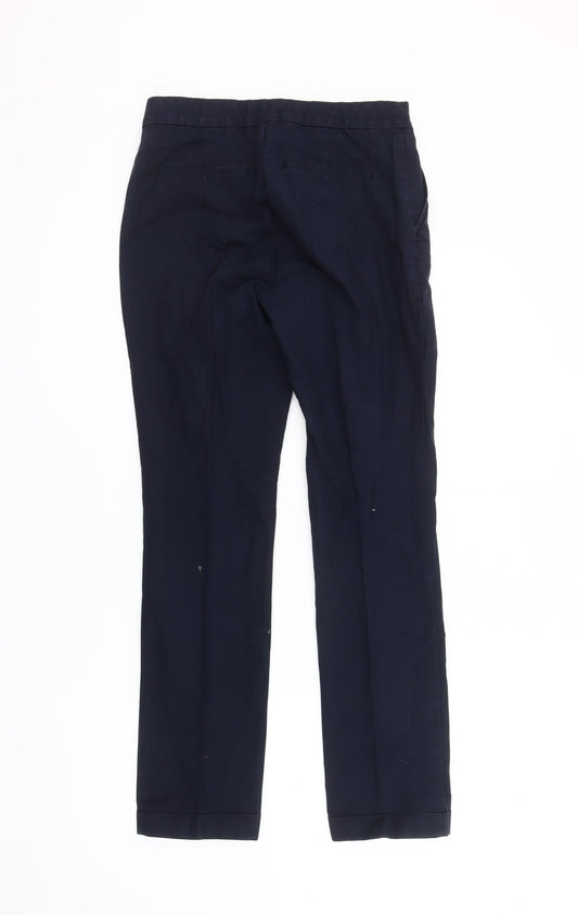 Womens UK Size 6 Zara Regular Fit Chino Black Trousers