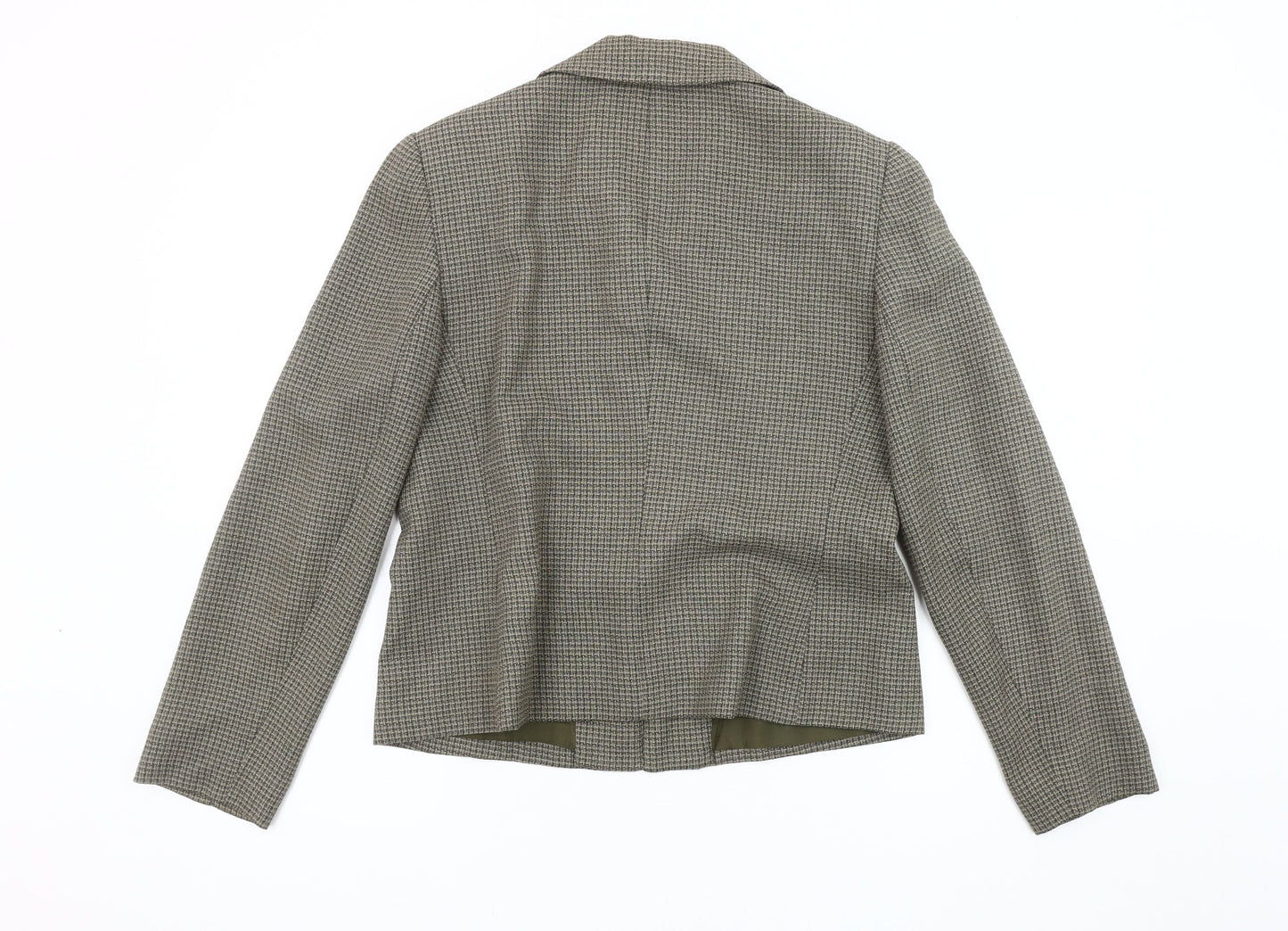 Jones Wear Women's Grey Houndstooth Suit Jacket Size 10