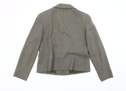 Jones Wear Women's Grey Houndstooth Suit Jacket Size 10