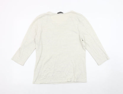 Womens UK Size 12 Bonmarché Ivory Pullover Jumper