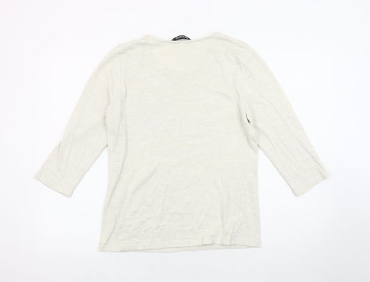 Womens UK Size 12 Bonmarché Ivory Pullover Jumper
