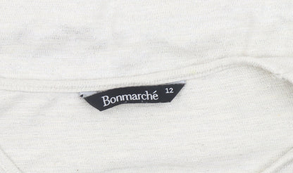 Womens UK Size 12 Bonmarché Ivory Pullover Jumper